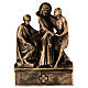 Via Crucis Pergolino polvere di marmo bronzata 14 stazioni 35x25 s1