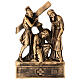 Via Crucis Pergolino polvere di marmo bronzata 14 stazioni 35x25 s4