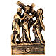 Via Crucis Pergolino polvere di marmo bronzata 14 stazioni 35x25 s5