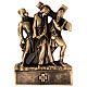 Via Crucis Pergolino polvere di marmo bronzata 14 stazioni 35x25 s6