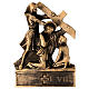 Via Crucis Pergolino polvere di marmo bronzata 14 stazioni 35x25 s8