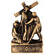 Via Crucis Pergolino polvere di marmo bronzata 14 stazioni 35x25 s9