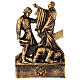 Via Crucis Pergolino polvere di marmo bronzata 14 stazioni 35x25 s10