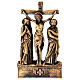 Via Crucis Pergolino polvere di marmo bronzata 14 stazioni 35x25 s13
