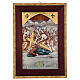 Via Crucis 15 stazioni rame cesellato galvanizzato 60x40 s11