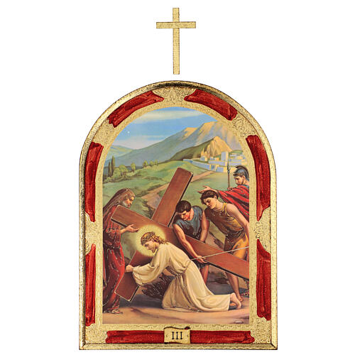 Way of the Cross, 15 stations, ogival boards of poplar wood, 16x12 in 5