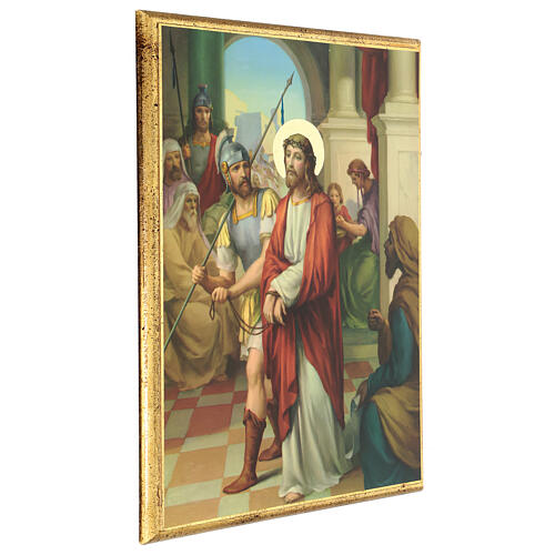 Vía Crucis 15 estaciones cuadros madera impresa 40x30 2