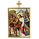 Via Crucis 15 stazioni quadri legno stampa 40x30 s6