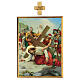 Way of the Cross 15 stations square wood print 40x30 s8