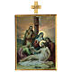 Way of the Cross 15 stations square wood print 40x30 s14
