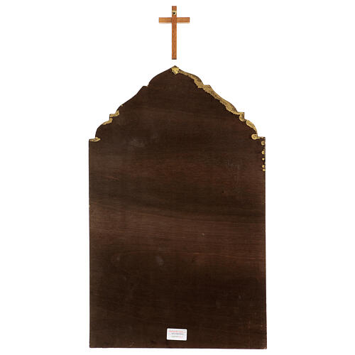 Trittico Via Crucis legno di pioppo 55x35 15 stazioni 19