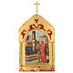 Trittico Via Crucis legno di pioppo 55x35 15 stazioni s1