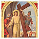 Trittico Via Crucis legno di pioppo 55x35 15 stazioni s2
