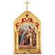 Trittico Via Crucis legno di pioppo 55x35 15 stazioni s6