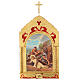 Trittico Via Crucis legno di pioppo 55x35 15 stazioni s9