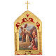 Trittico Via Crucis legno di pioppo 55x35 15 stazioni s10