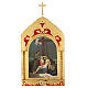 Trittico Via Crucis legno di pioppo 55x35 15 stazioni s15