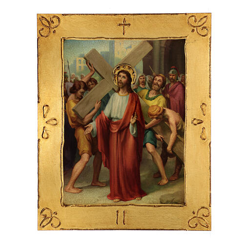 Way of the Cross, 15 stations, printings with frame, poplar wood, 20x16 in 4