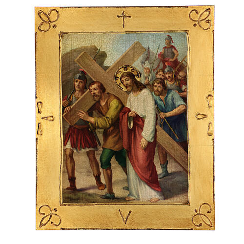 Way of the Cross, 15 stations, printings with frame, poplar wood, 20x16 in 7