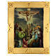Quadri Via Crucis legno di pioppo 50x40 15 stazioni s14
