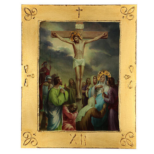 Stations of the Cross paintings in poplar wood 50x40 15 stations 14