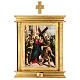 Way of the Cross paintings 15 stations 55x45 gold leaf wood s4