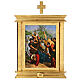 Way of the Cross paintings 15 stations 55x45 gold leaf wood s5