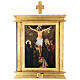 Way of the Cross paintings 15 stations 55x45 gold leaf wood s14