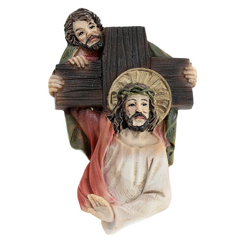 Way of the Cross bas-reliefs, 14 stations, resin, 3 in 3