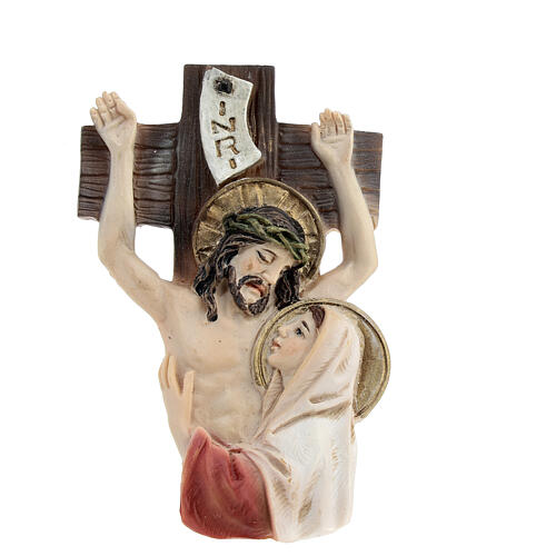 Way of the Cross bas-reliefs, 14 stations, resin, 3 in 13