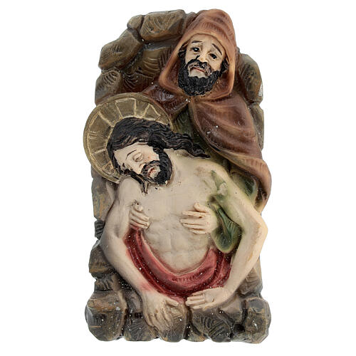 Way of the Cross bas-reliefs, 14 stations, resin, 3 in 15