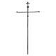 Molina silver-plated brass banner pole 250 cm s1