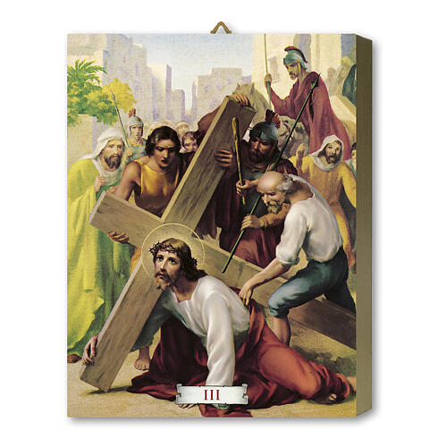 Way of the Cross, 15 stations printed on wood, 8x10 in 3