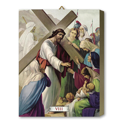 Way of the Cross, 15 stations printed on wood, 8x10 in 8