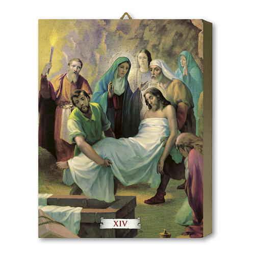 Way of the Cross, 15 stations printed on wood, 8x10 in 14