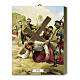 Via Crucis 15 stazioni stampa su legno 20X25 cm s7