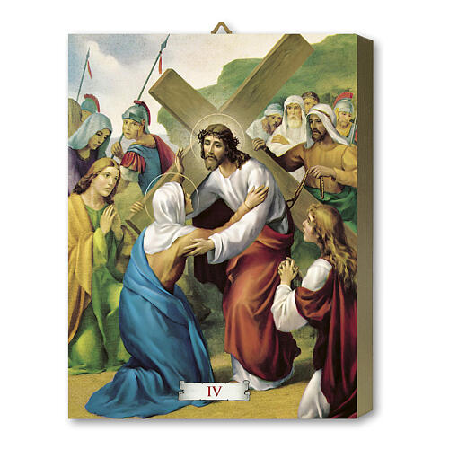 Via Sacra 15 estações impressas na madeira 20x25 cm 4