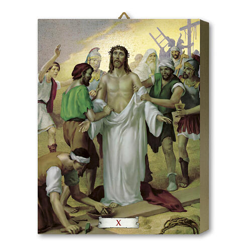 Via Sacra 15 estações impressas na madeira 20x25 cm 10