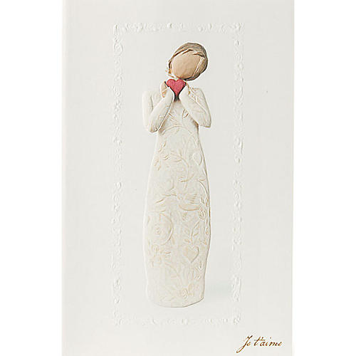 Willow Tree Card - Je T'aime (Ich liebe dich) 21 x 14 1