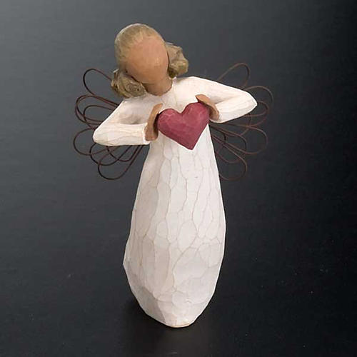 Willow Tree Ornamento "You Are Loved" - Angelo Con Cuore, Regalo Per Matrimonio O San Valentino