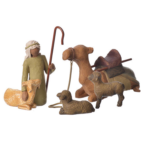 Willow Tree- Shepard and stable Animals (Pasterz ze zwierzętami) 19cm 1